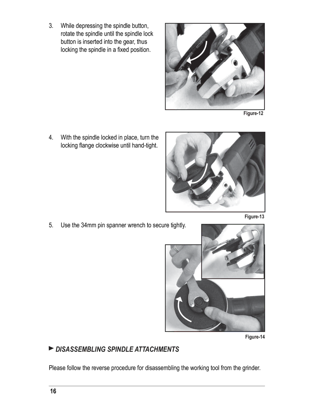 Alpha Tool.Com.HK Limited hsg-125, 225 instruction manual Disassembling Spindle Attachments 