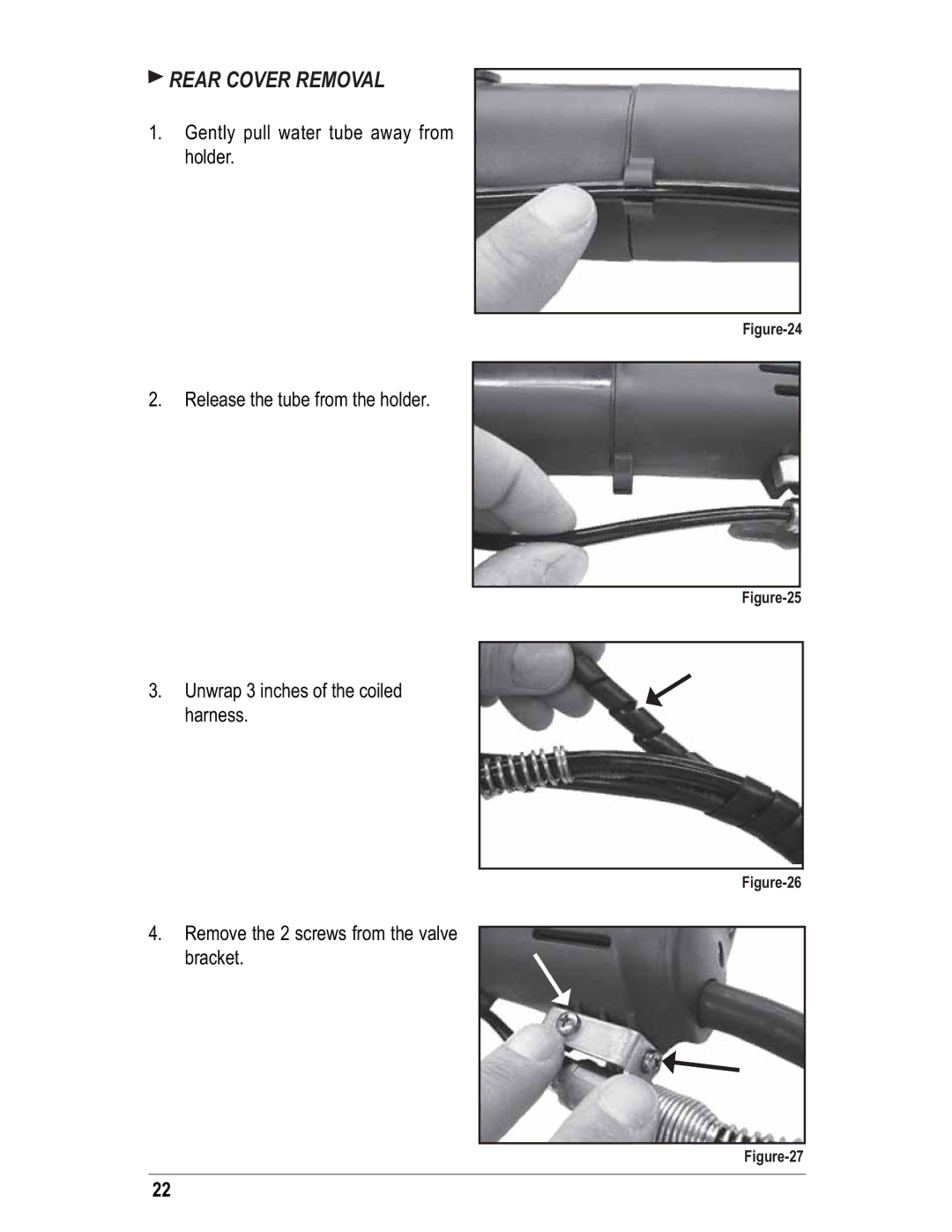 Alpha Tool.Com.HK Limited VSP-230 instruction manual Rear Cover Removal 