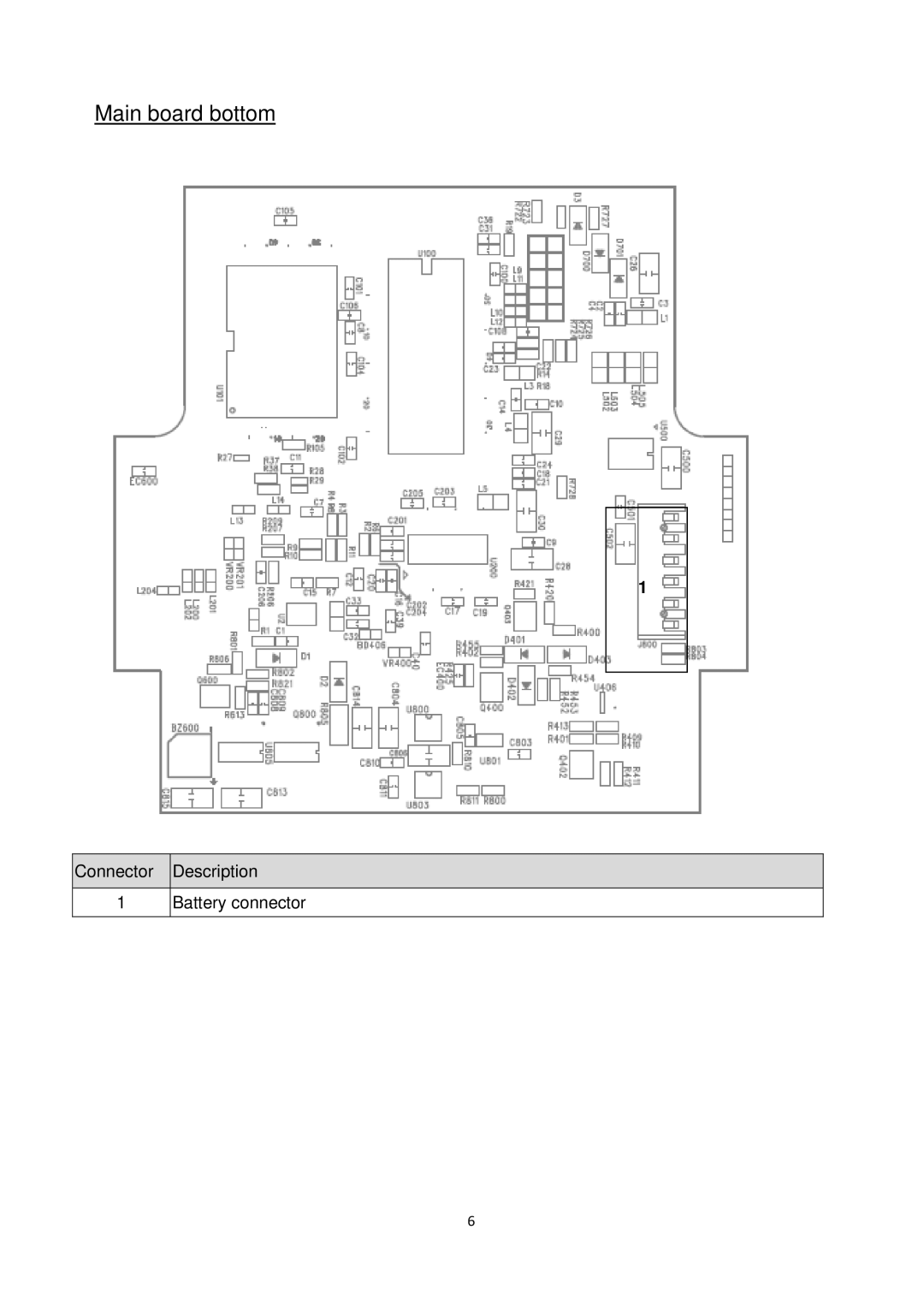 Alpha Vision Tech Alpha-3R service manual Main board bottom 