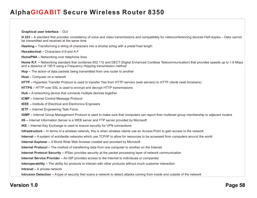 AlphaShield 8350 user manual Graphical user interface GUI 