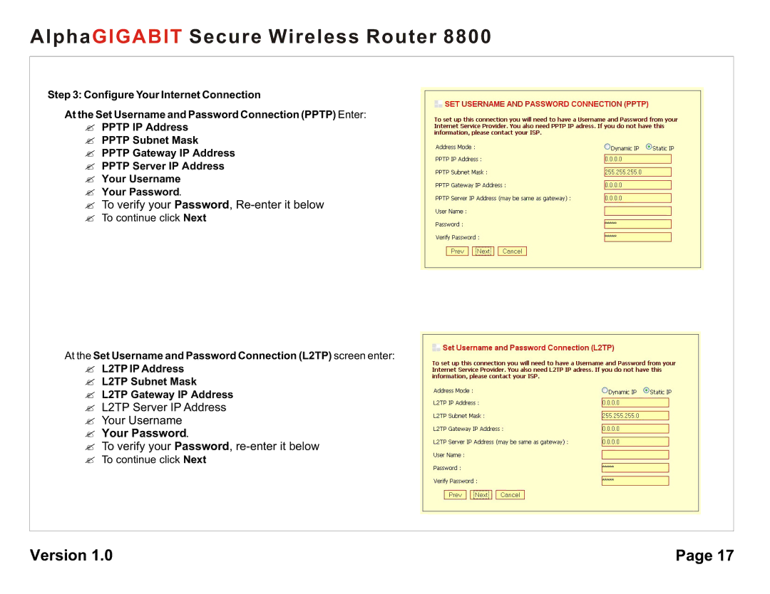 AlphaShield 8800 user manual ? Your Password 