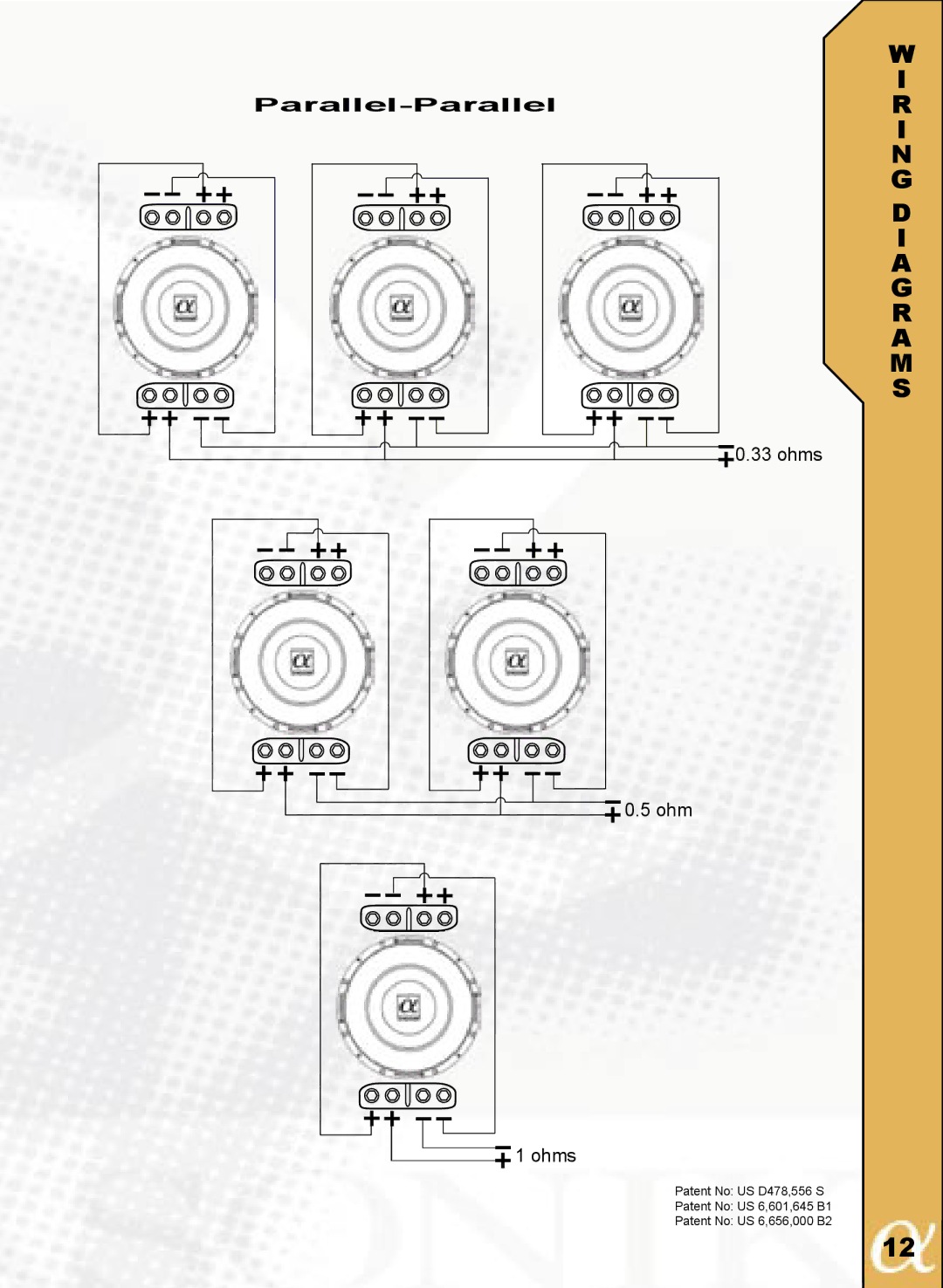 Alphasonik PSW915, PSW912 owner manual Parallel-Parallel 