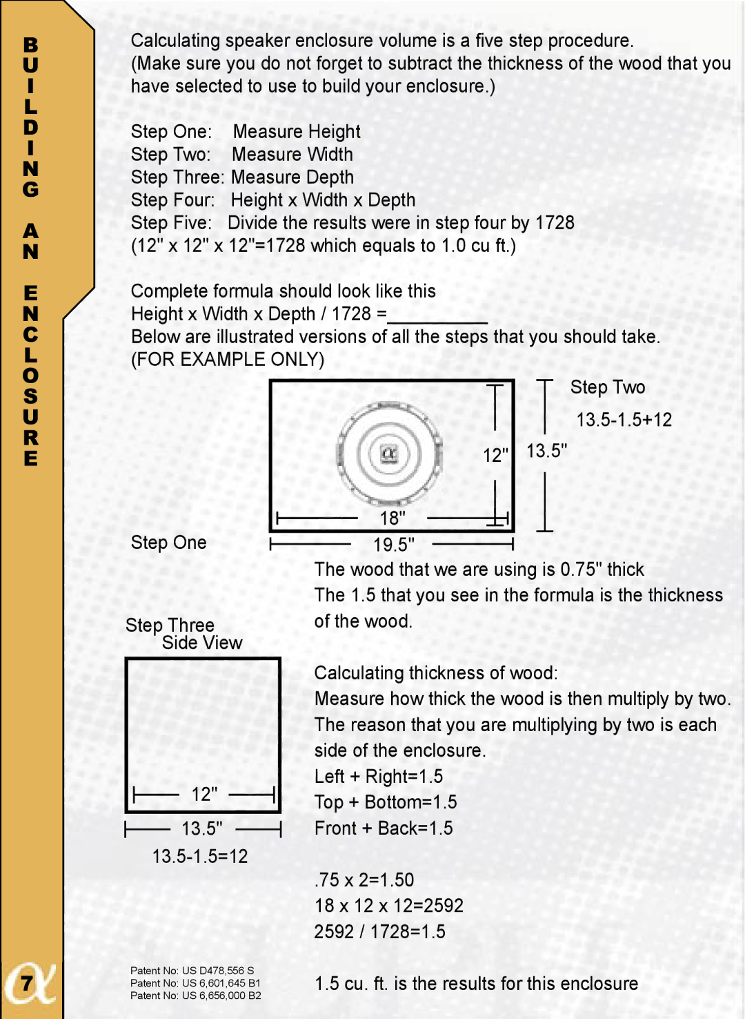 Alphasonik PSW912, PSW915 owner manual For Example only 