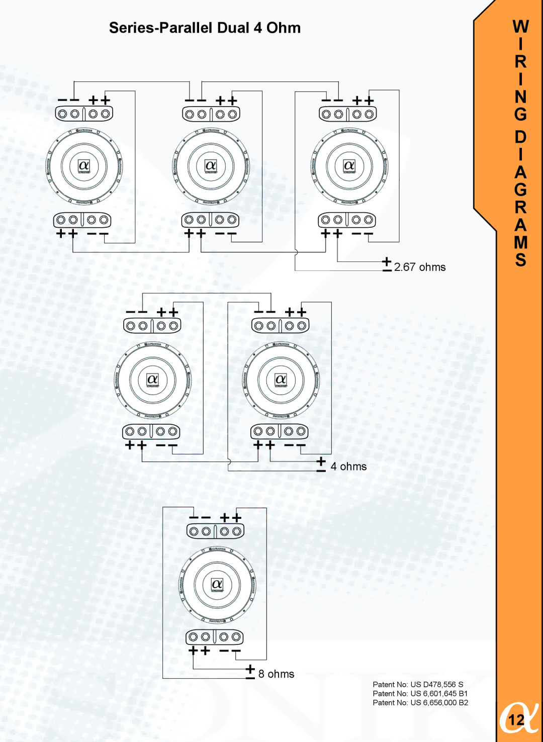 Alphasonik PTZ20TE, PTZ25SE, PTZ25TE owner manual D I a G R a M S 