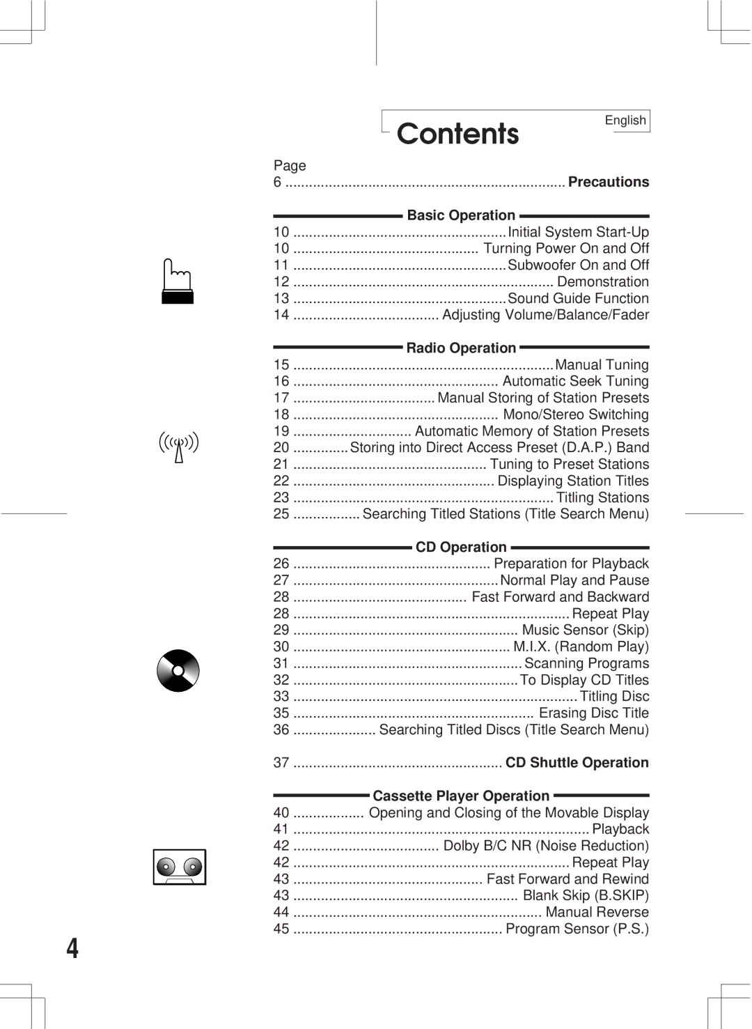 Alpine 3DA-W882E owner manual Contents 