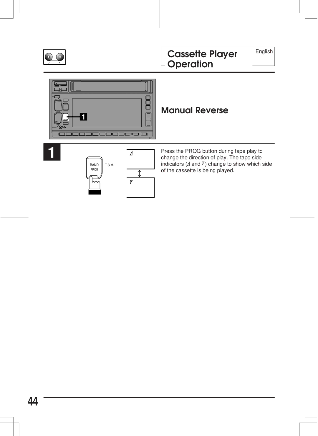 Alpine 3DA-W882E owner manual Manual Reverse 