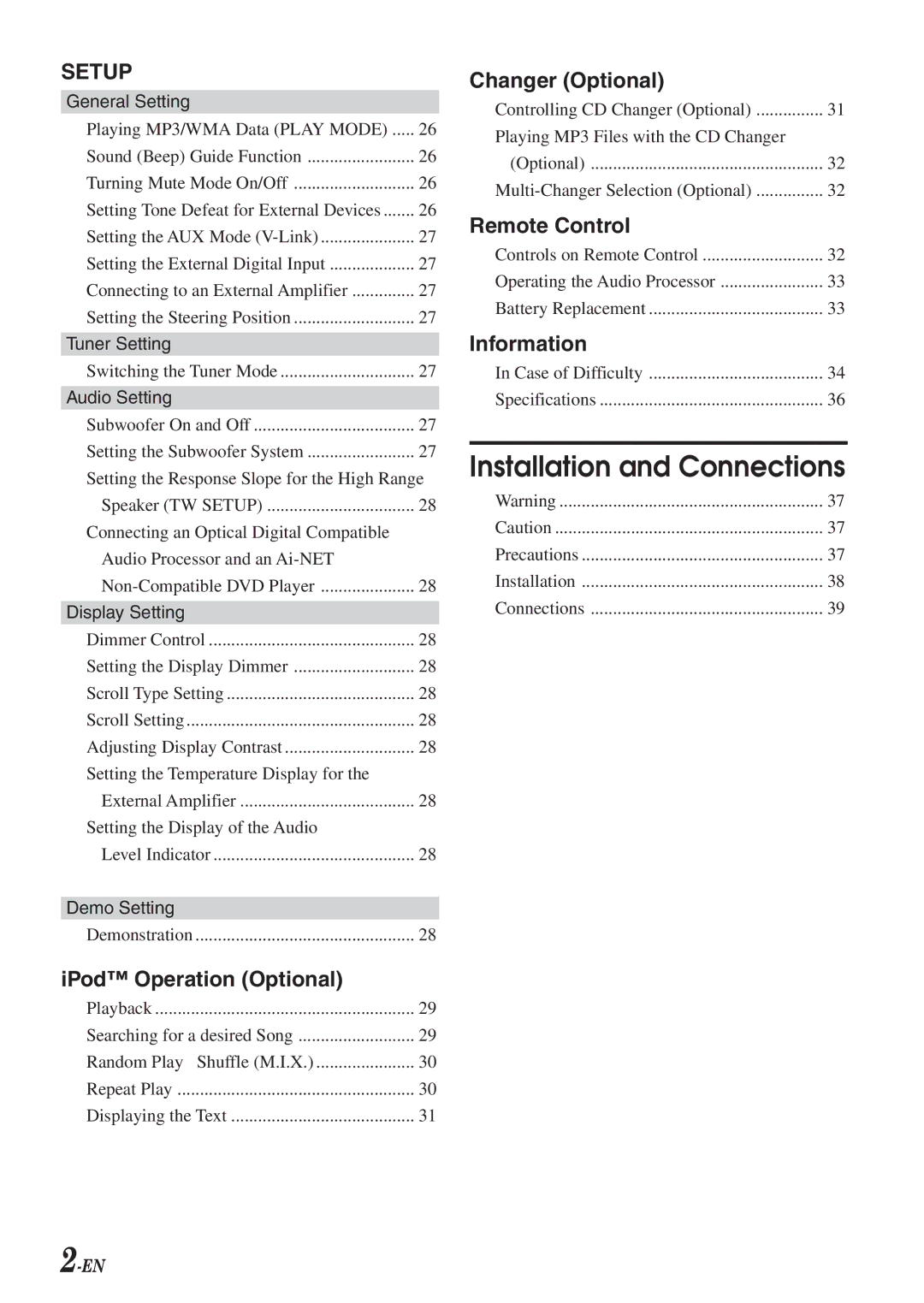 Alpine 68-04123Z09-A owner manual Installation and Connections 