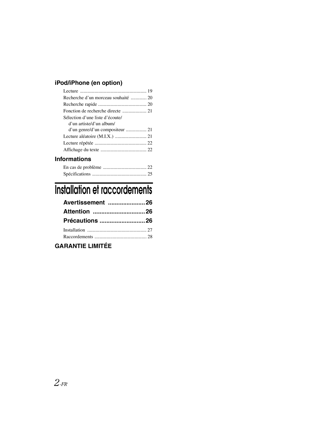 Alpine 68-16909Z79-A, CDE-121 owner manual Installation et raccordements 