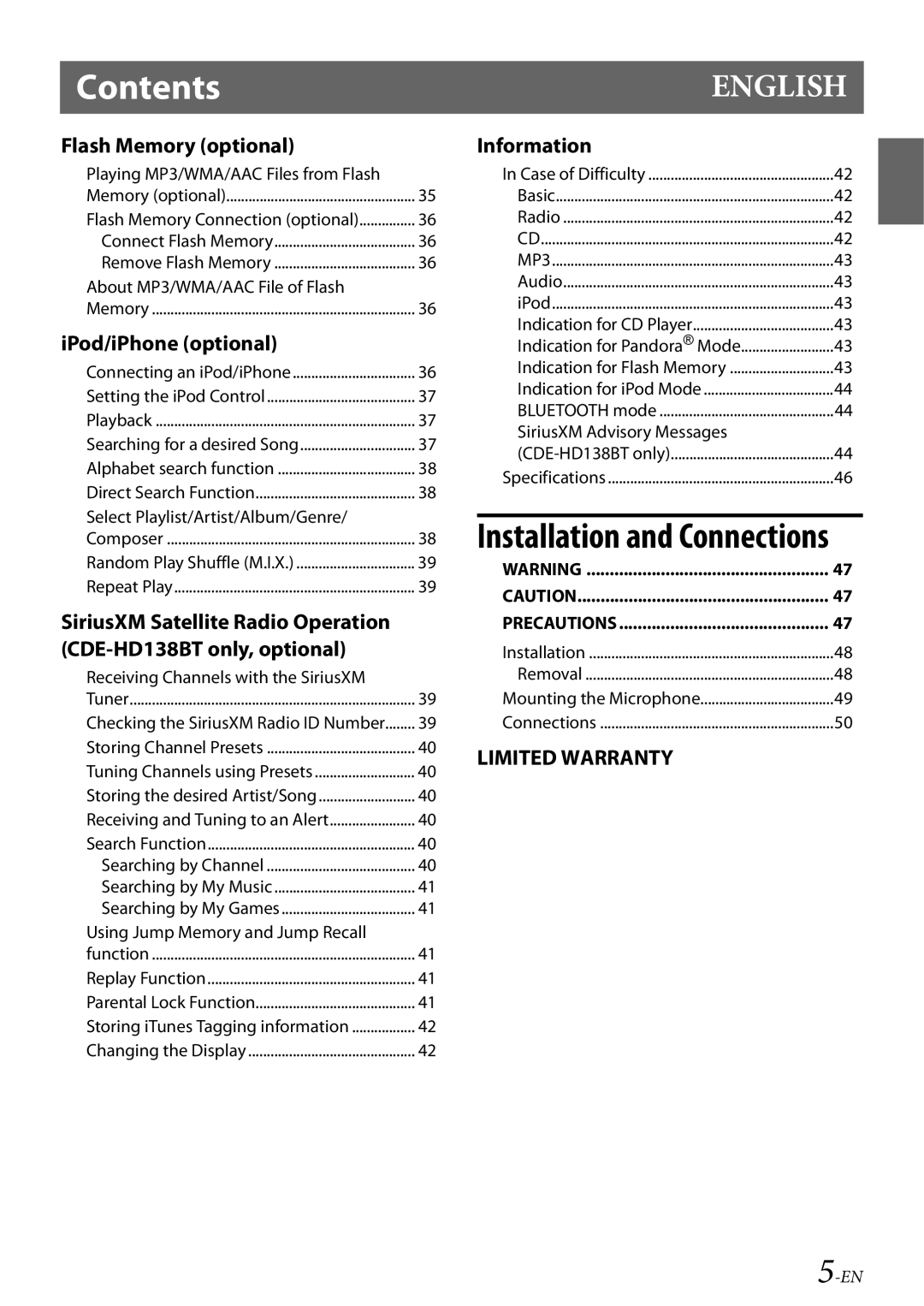 Alpine 68-21627Z10-A owner manual Installation and Connections 