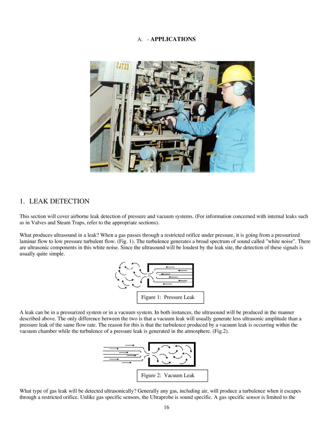 Alpine 9000 instruction manual Leak Detection 