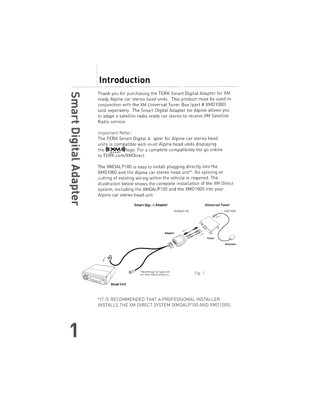 Alpine 700XMALPIN, alpine manual 