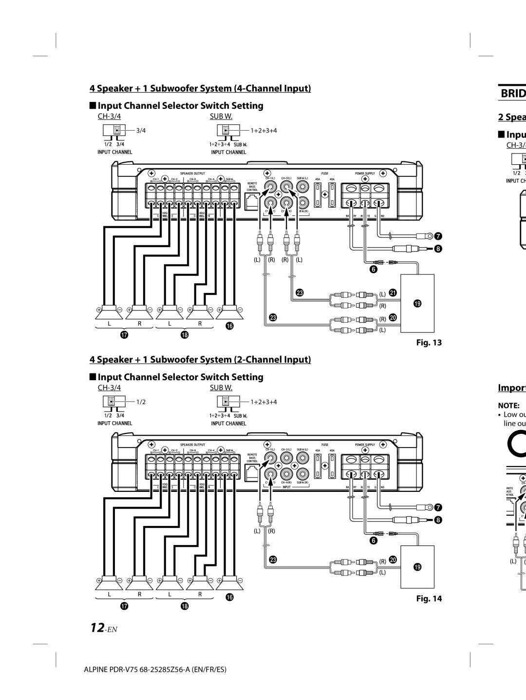 Alpine alpine owner manual CH-3, Line ou 