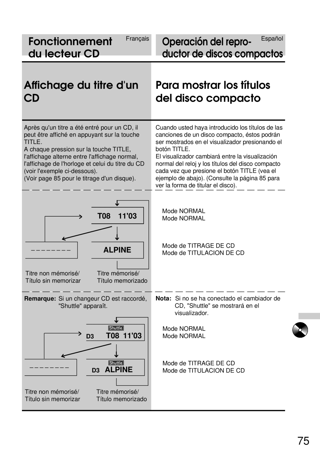 Alpine CDA-7832R owner manual Alpine 