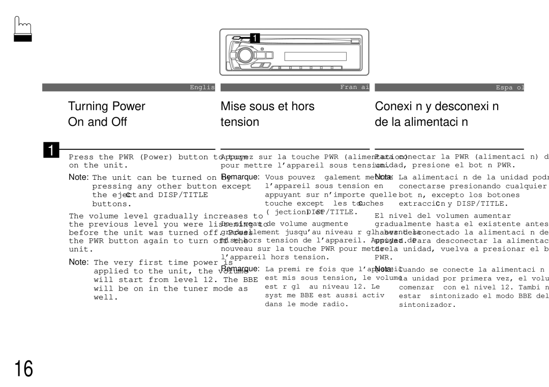 Alpine cda-7840 owner manual English Français Español 