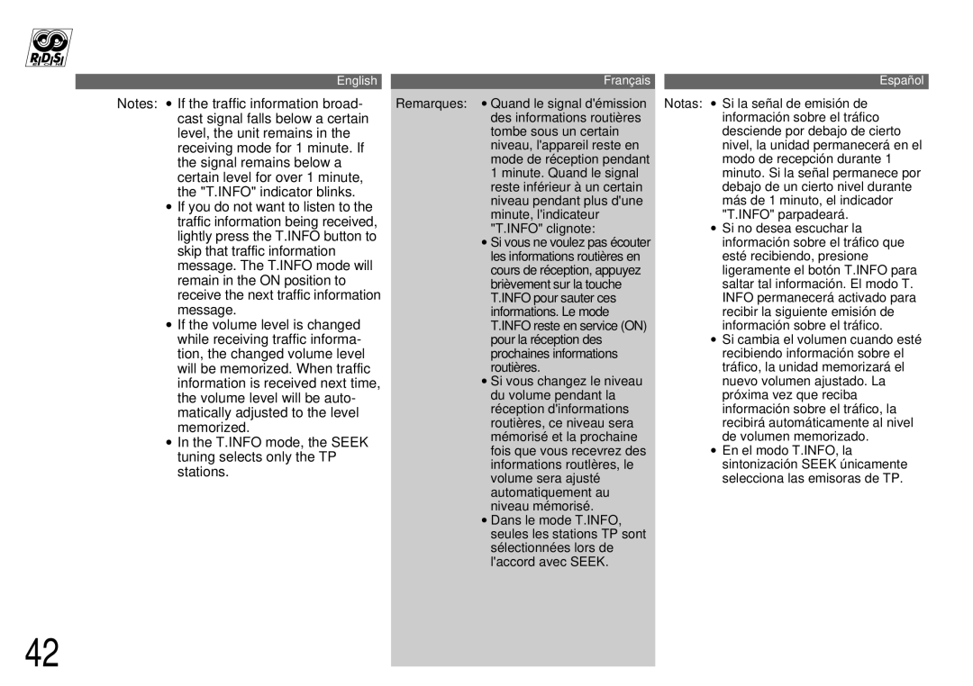 Alpine CDA-7944R, CDA-7842R owner manual English 