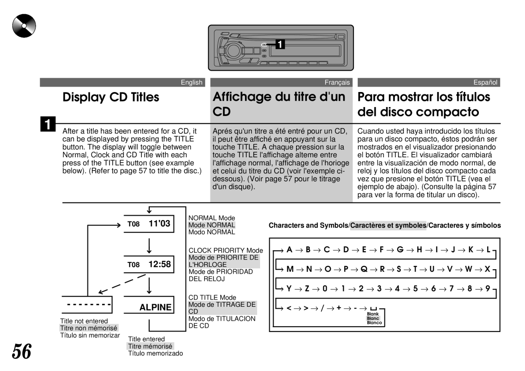 Alpine CDA-7844 owner manual Alpine 