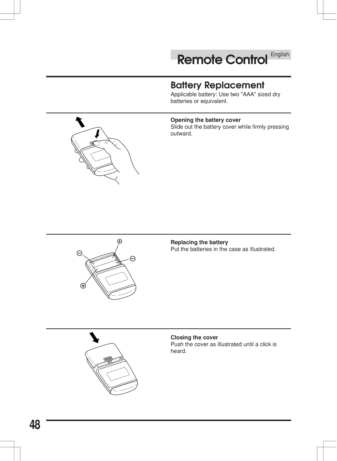 Alpine CDA-7846E owner manual Battery Replacement 
