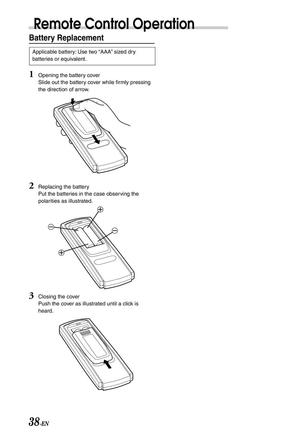 Alpine CDA-7878R owner manual Battery Replacement 