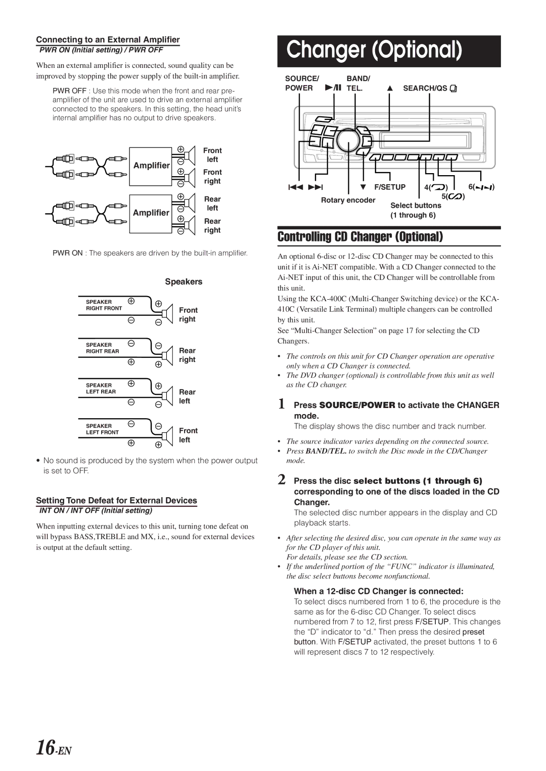 Alpine CDA-9820XM owner manual Controlling CD Changer Optional 