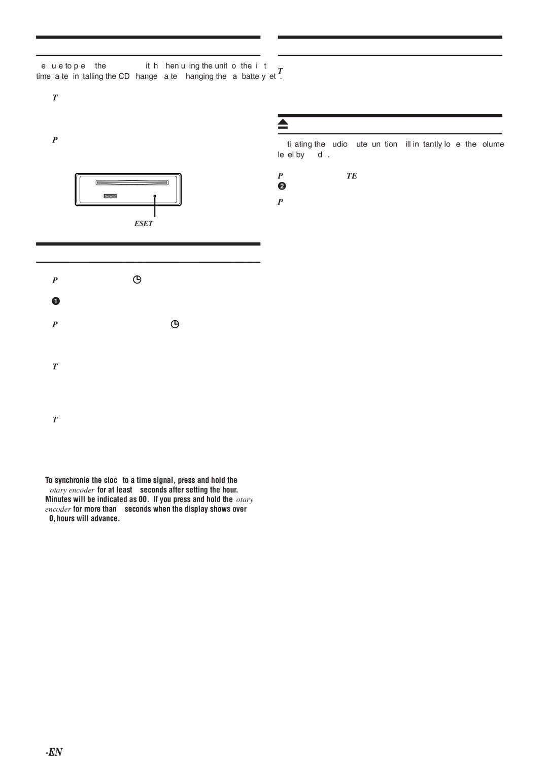 Alpine CDA-9820XM owner manual Initial System Start-Up, Setting Time, Adjusting Volume, Lowering Volume Quickly 