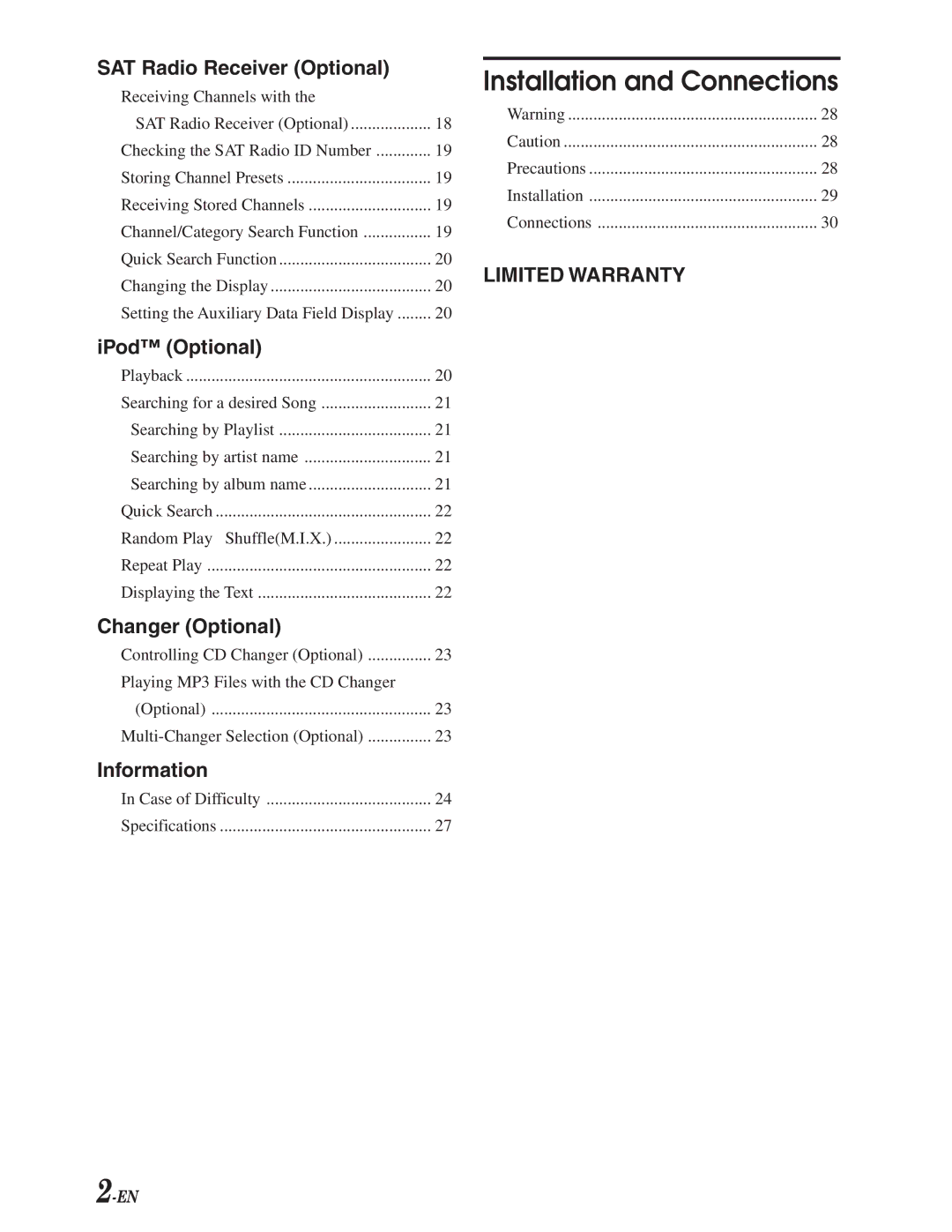 Alpine CDA-9847 owner manual Installation and Connections 