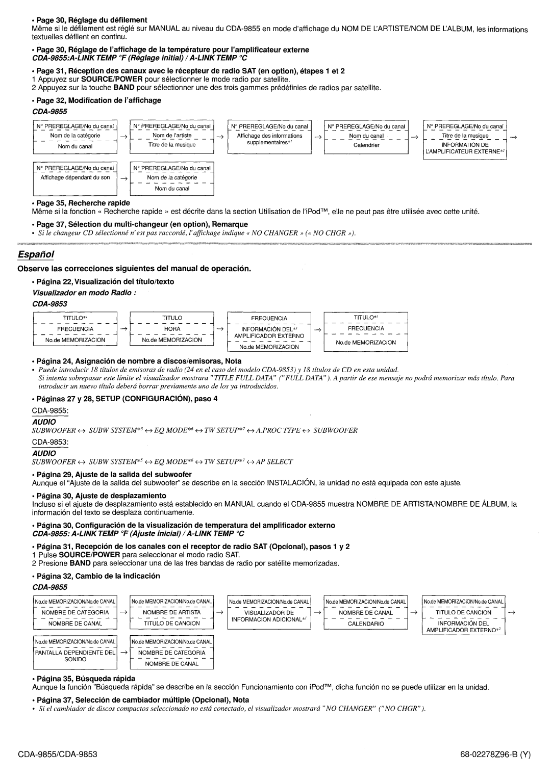 Alpine CDA-9853, CDA-9855 owner manual 