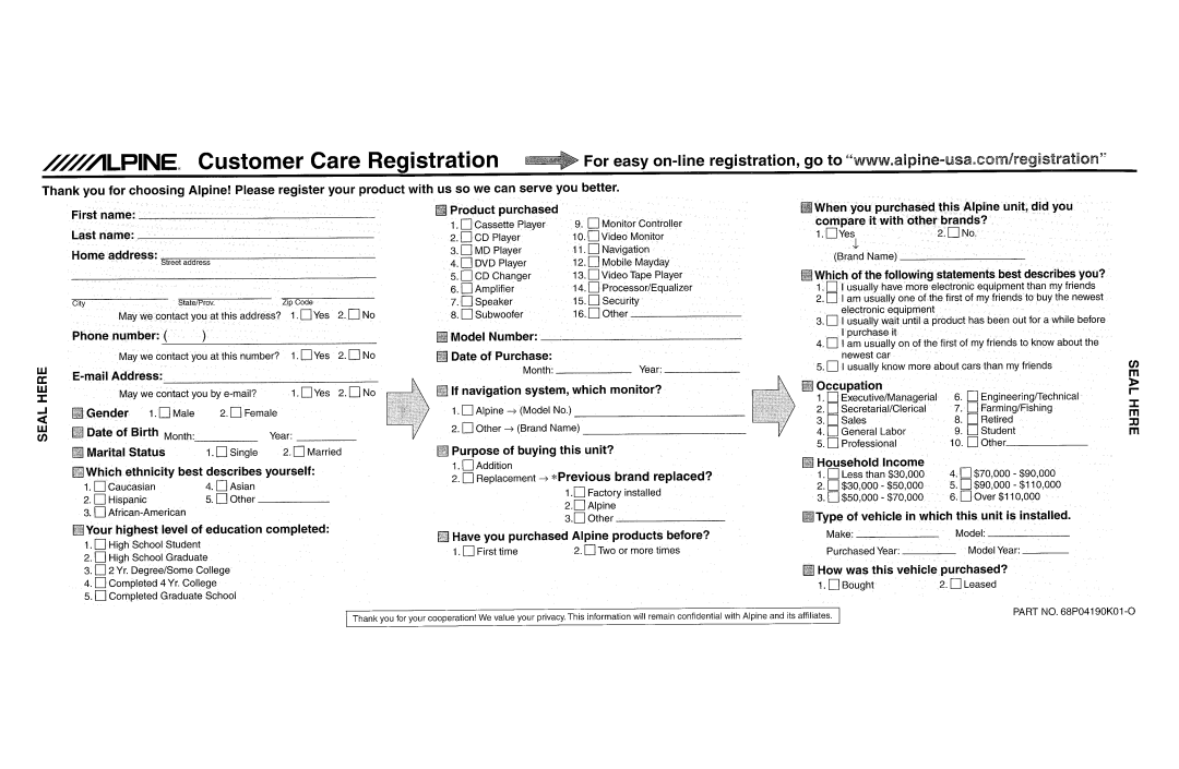 Alpine CDA-9855, CDA-9853 owner manual 