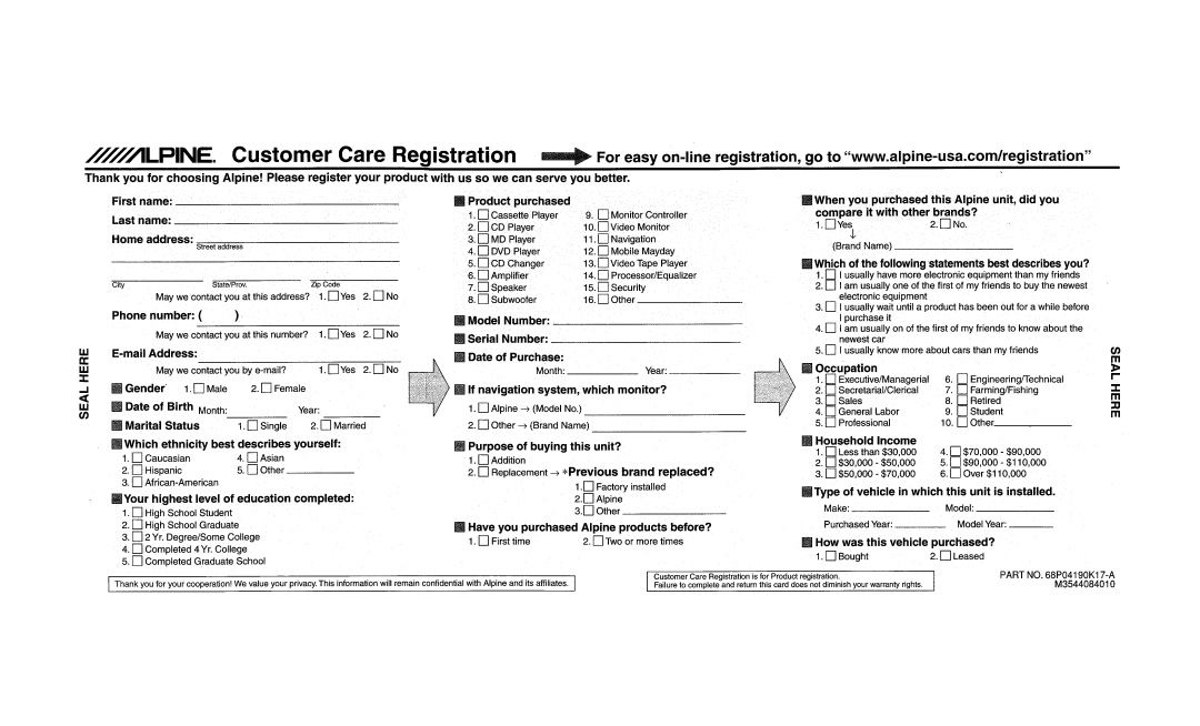 Alpine CDA-9857 owner manual 