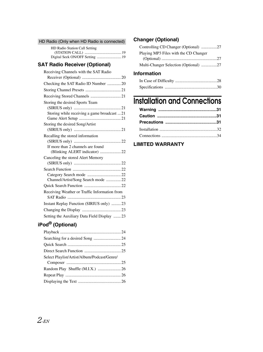 Alpine CDA-9883 owner manual Installation and Connections 