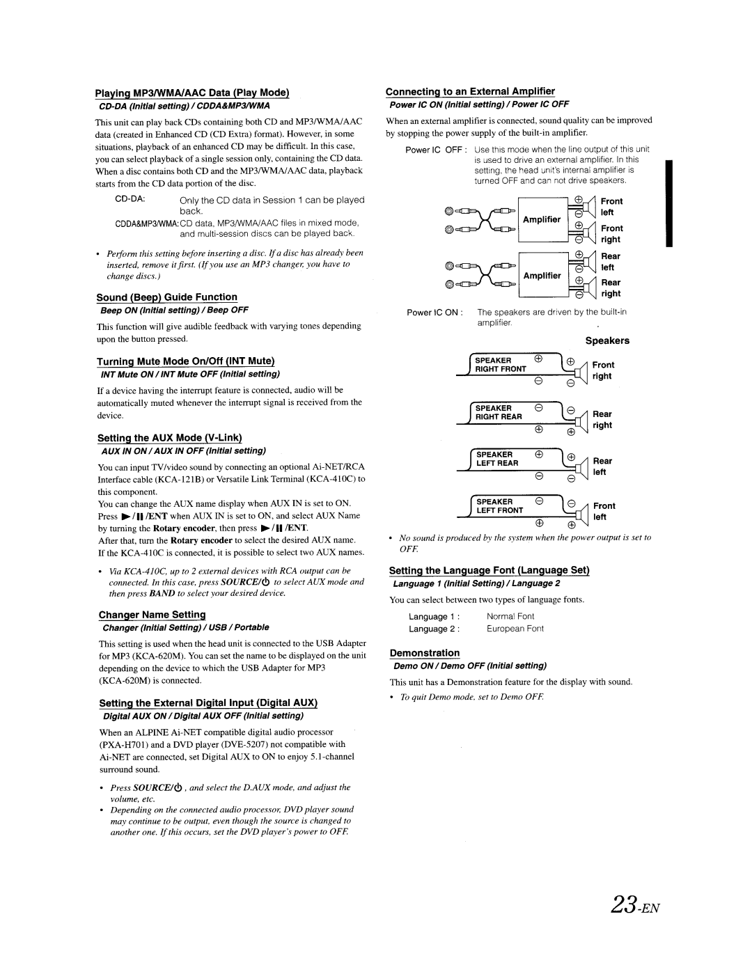 Alpine CDA-9887 owner manual 23-EN 