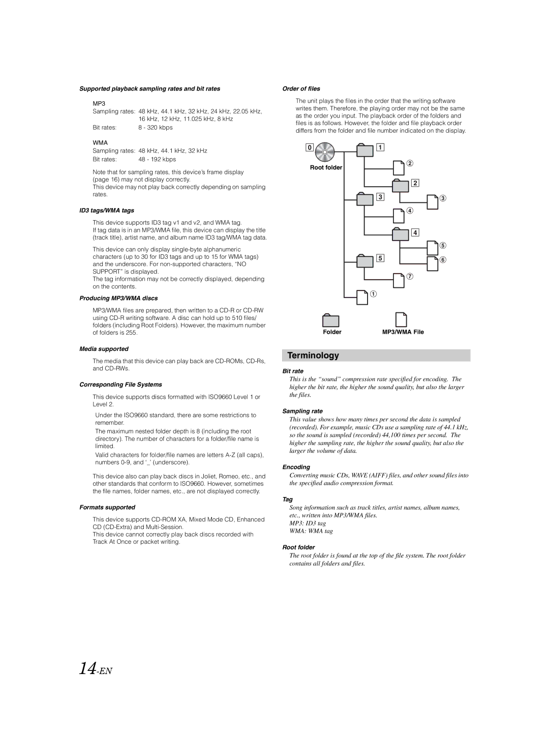 Alpine CDE-9850Ri owner manual Terminology 