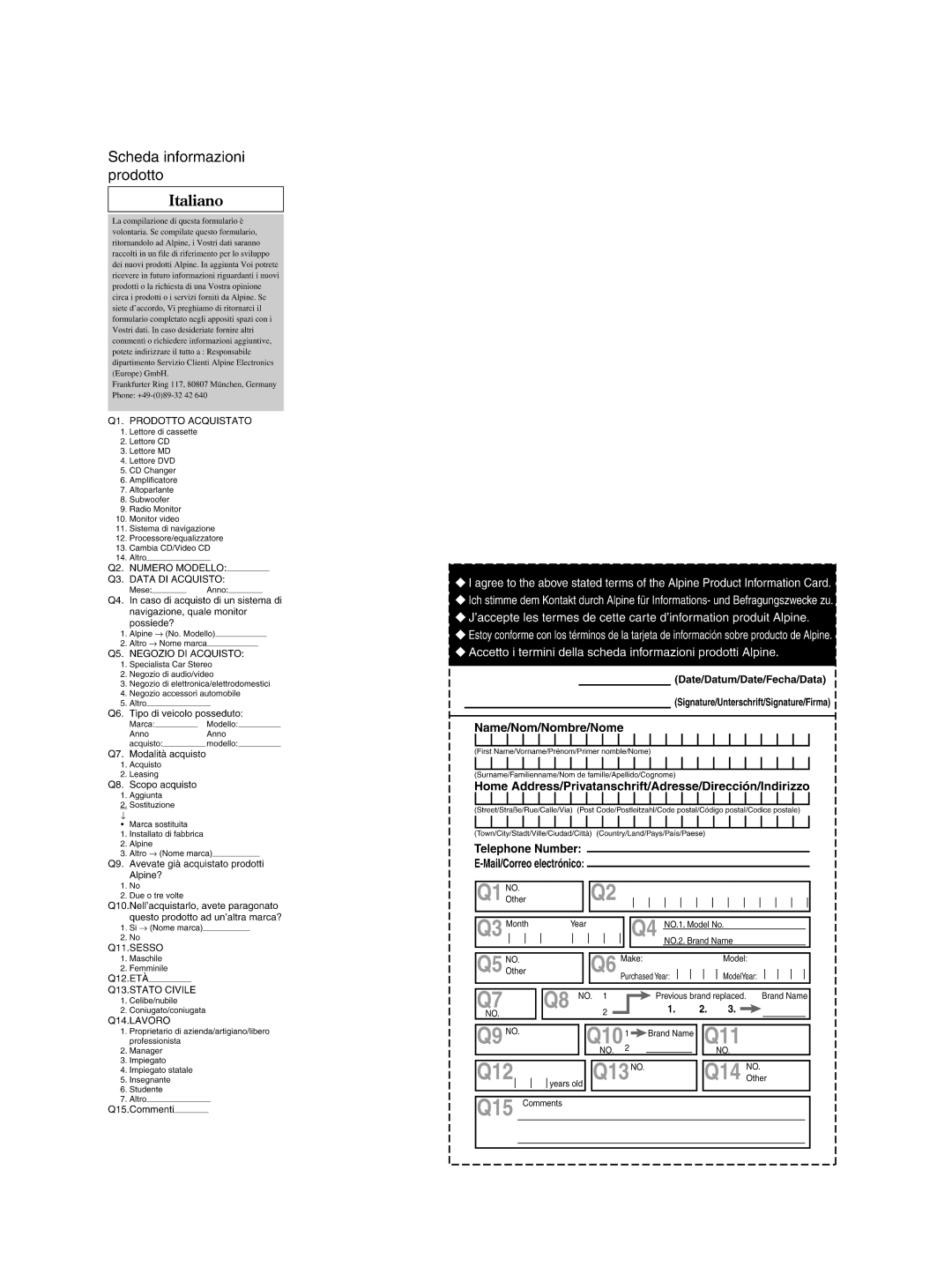 Alpine CDE-9850Ri owner manual 