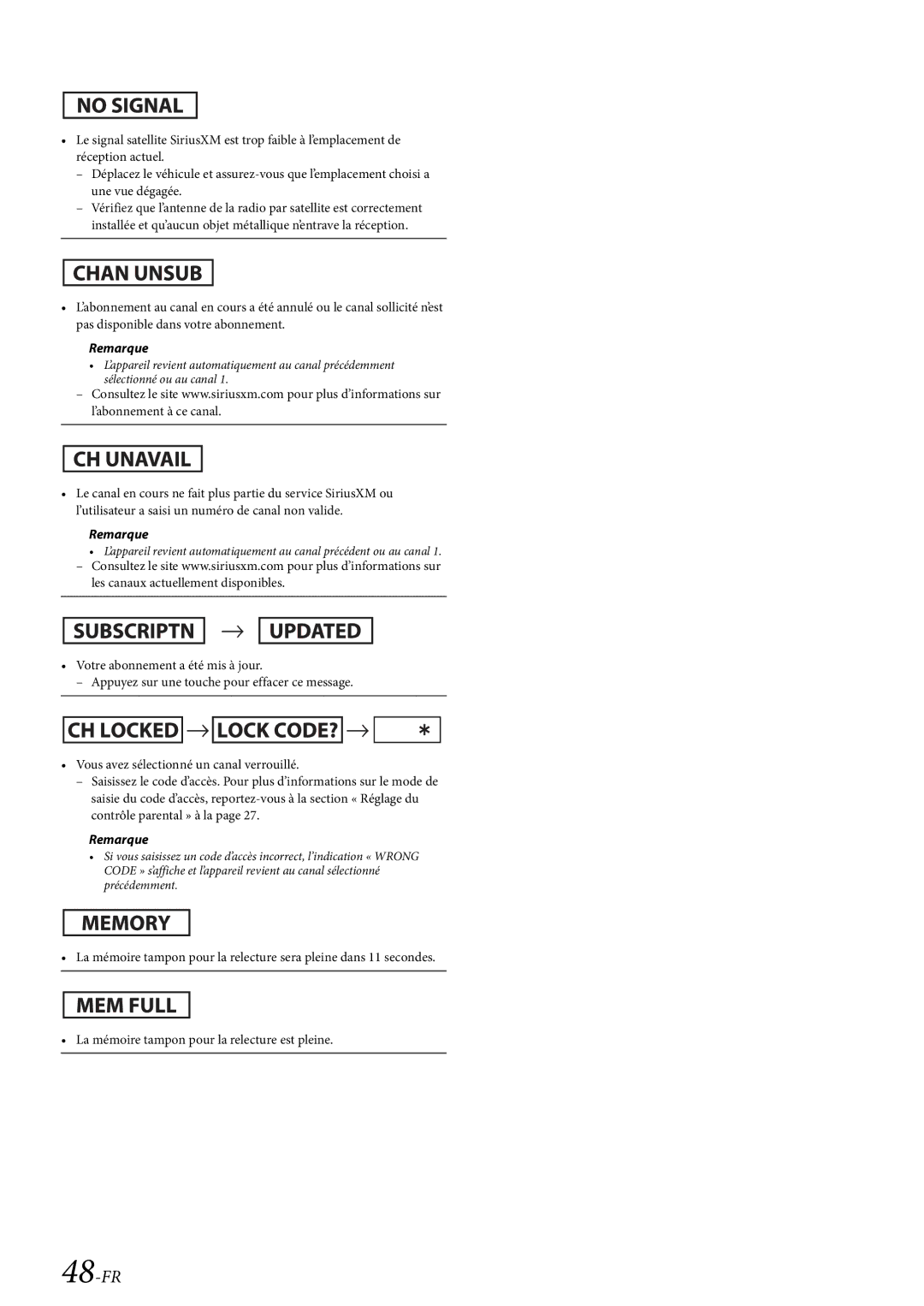 Alpine CDE-HD138BT/CDE-HD137BT owner manual  , 48-FR 