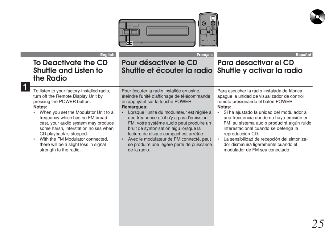 Alpine CHM-S653RF owner manual Remarques Notas 