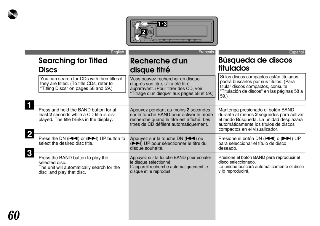 Alpine CTA-1505R, CTA-1502R owner manual EnglishFrançaisEspañol 