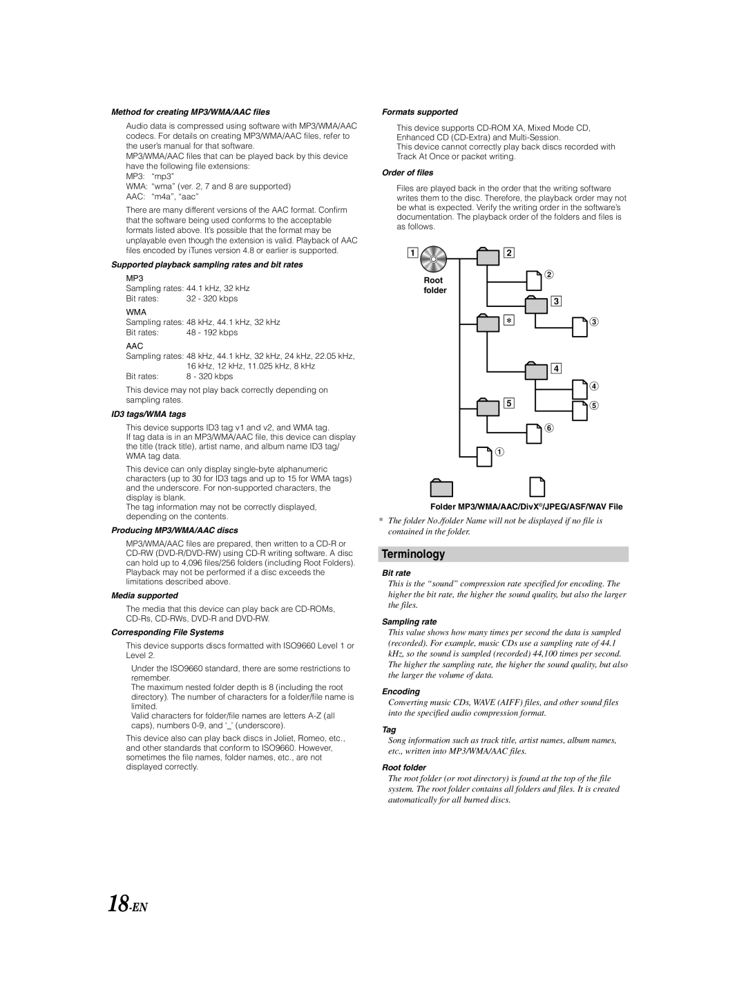 Alpine DHA-S690 owner manual Terminology, 18-EN 