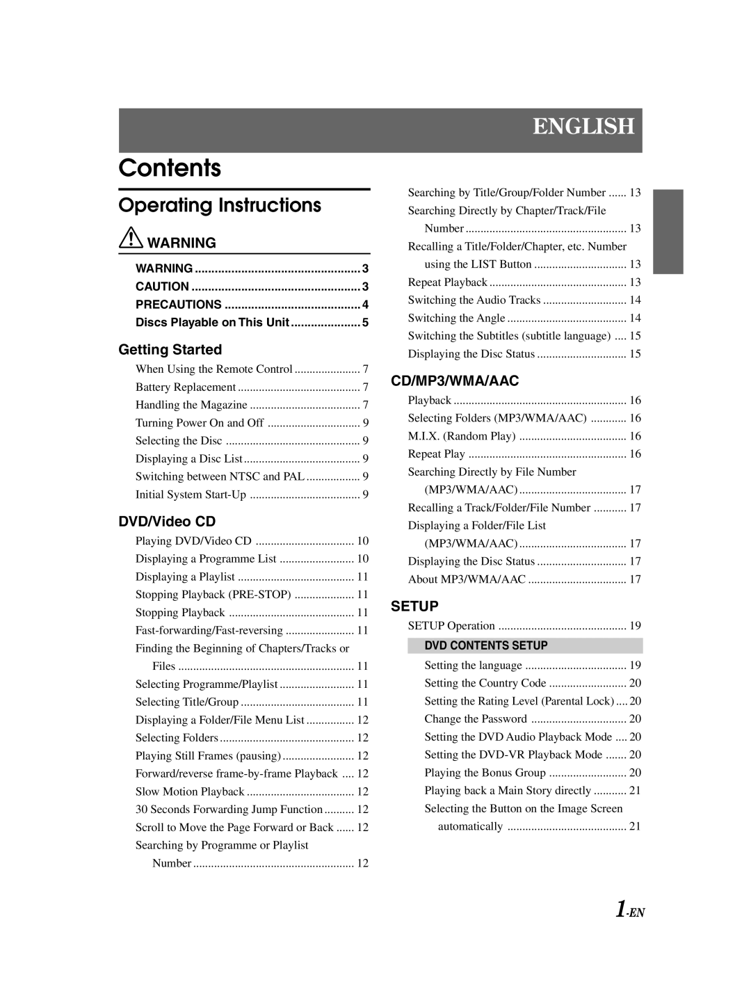 Alpine DHA-S690 owner manual Contents 