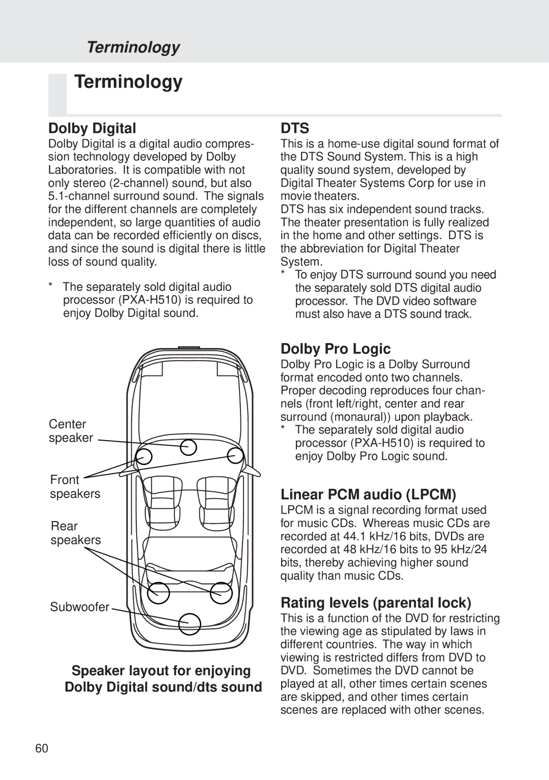 Alpine DVA-5205P owner manual Terminology 