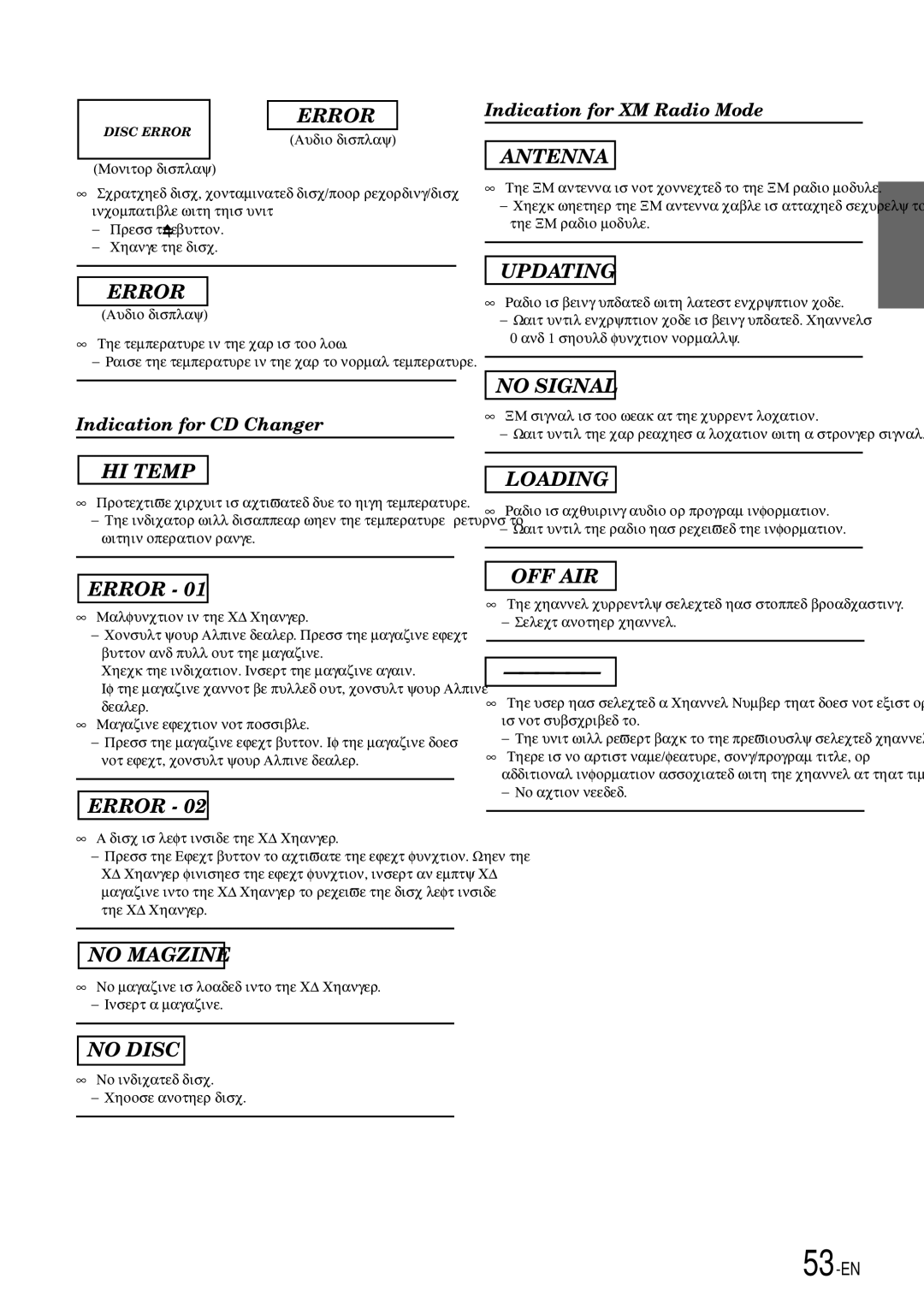 Alpine DVA-7996 owner manual No Magzine 