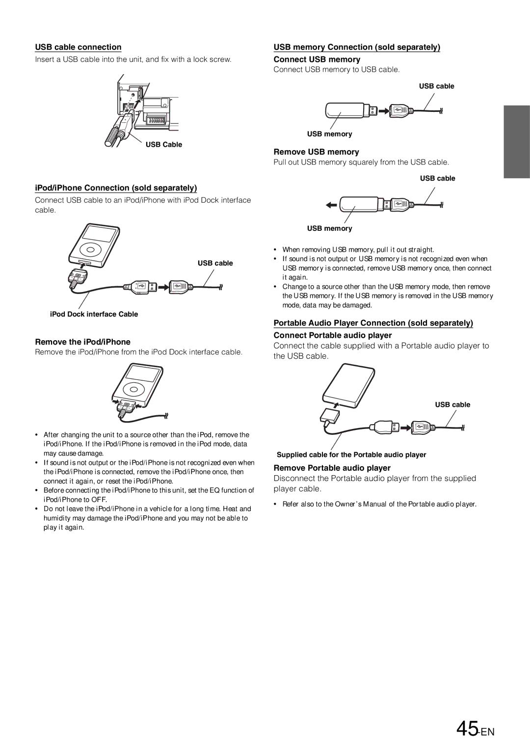 Alpine 68-13530Z42-A, iDA-X305S owner manual 45-EN 