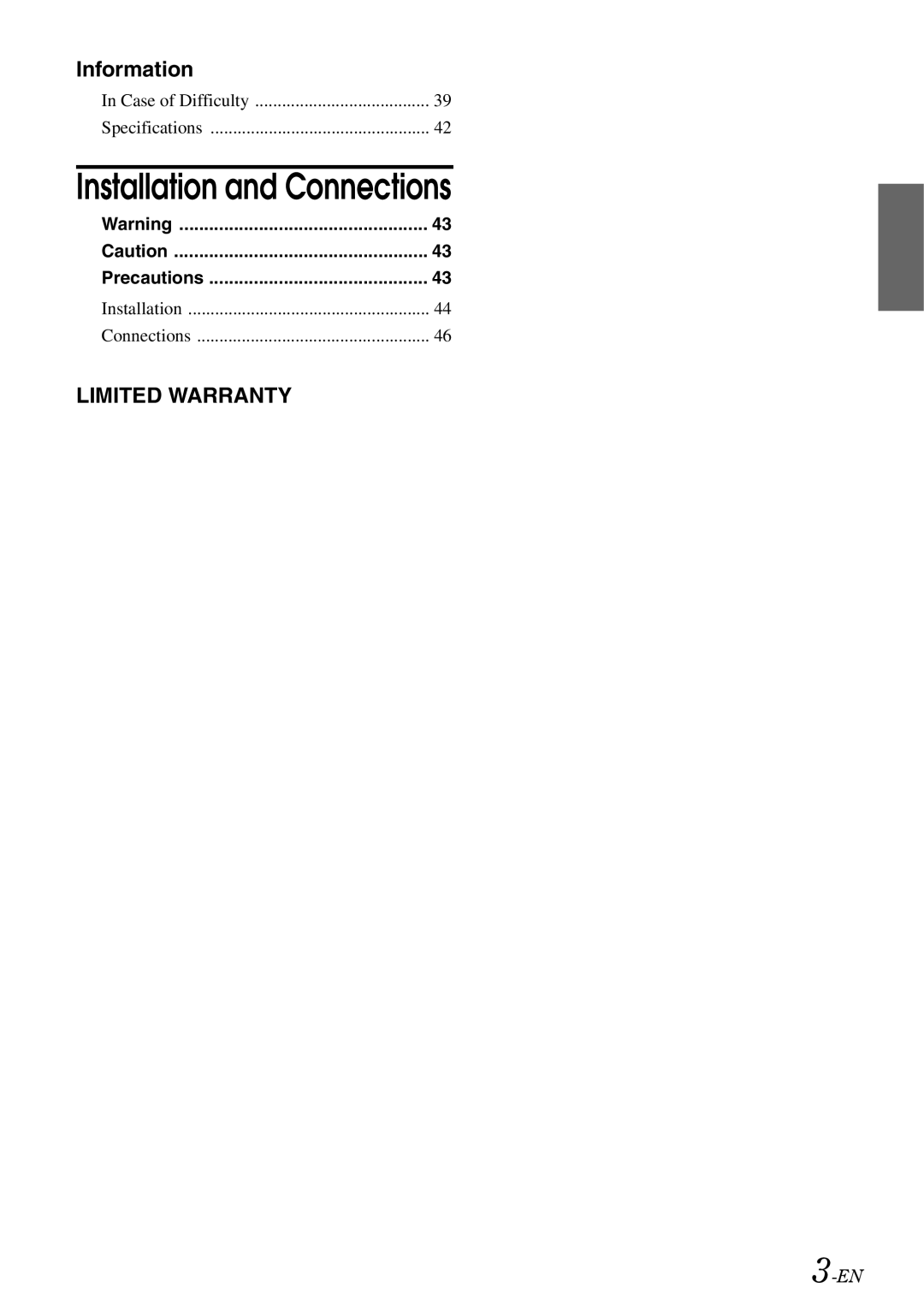 Alpine 68-13530Z42-A, iDA-X305S owner manual Installation and Connections 