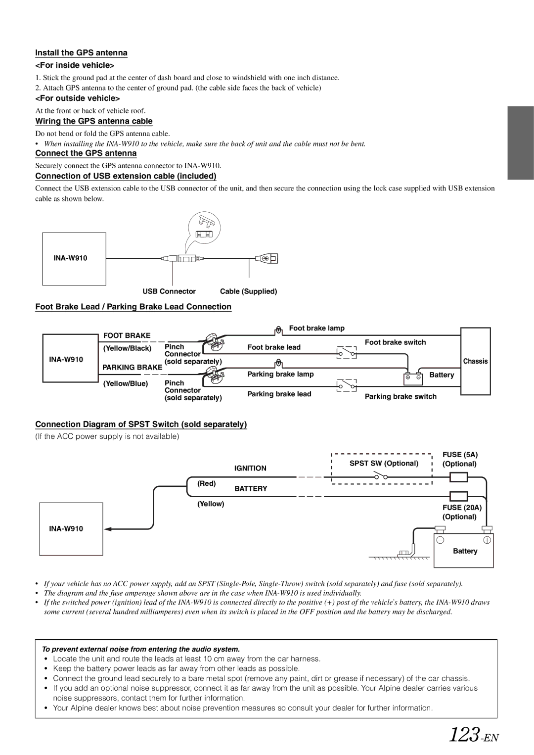 Alpine INA-W910 owner manual 123-EN 