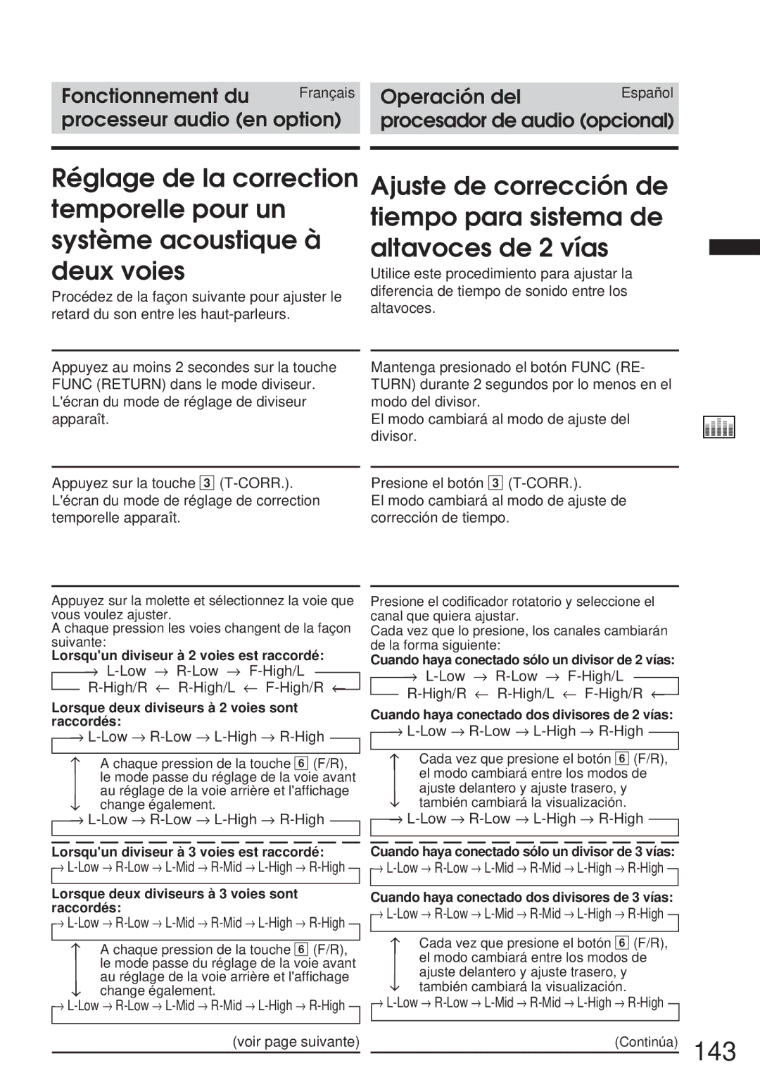 Alpine IVA-C800 owner manual Cuando haya conectado sólo un divisor de 2 vías 