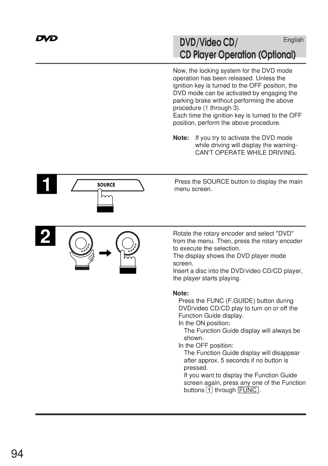 Alpine IVA-C800 owner manual Cant Operate While Driving 