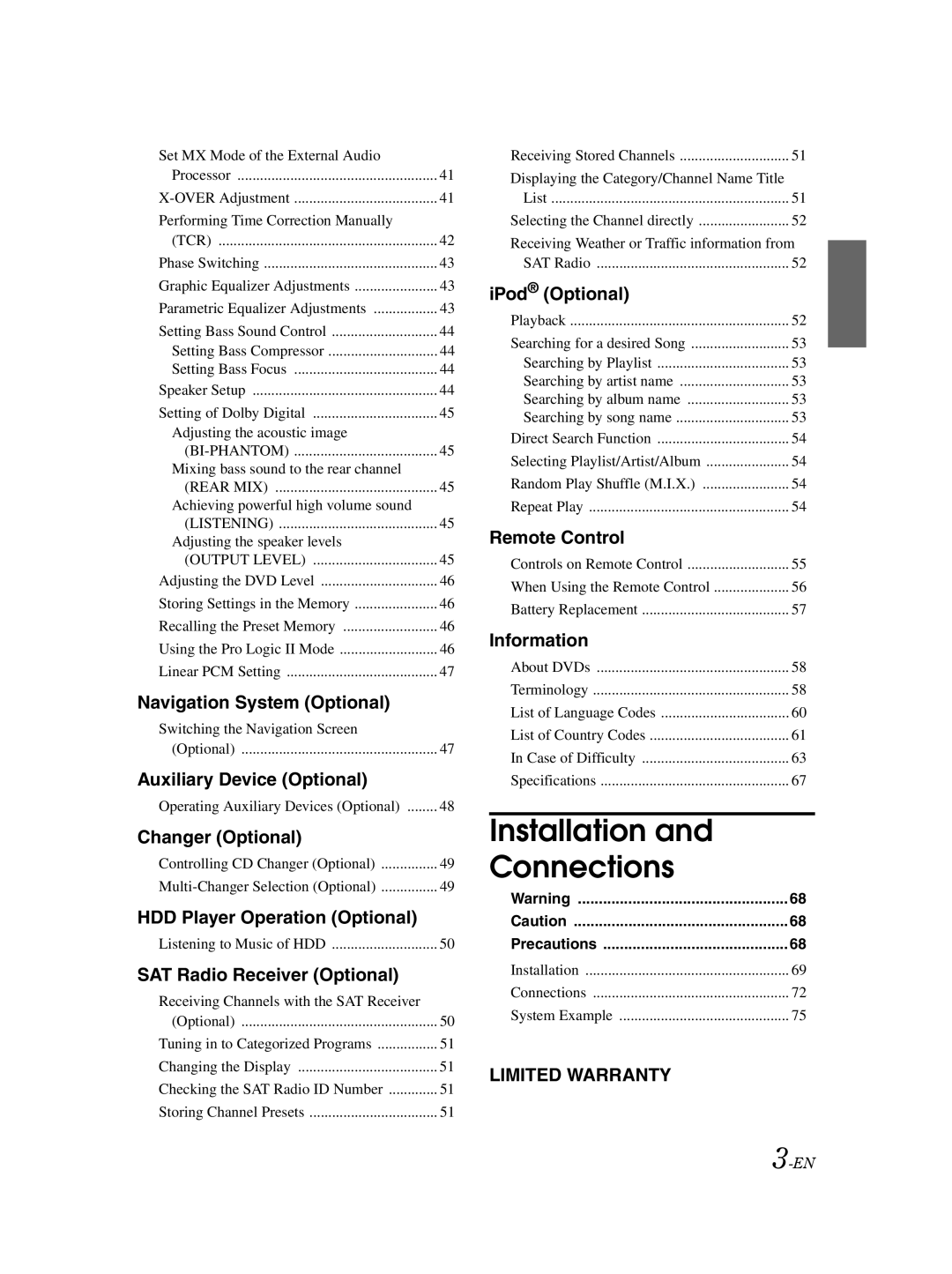 Alpine IVA-D100 owner manual Tcr, Precautions 