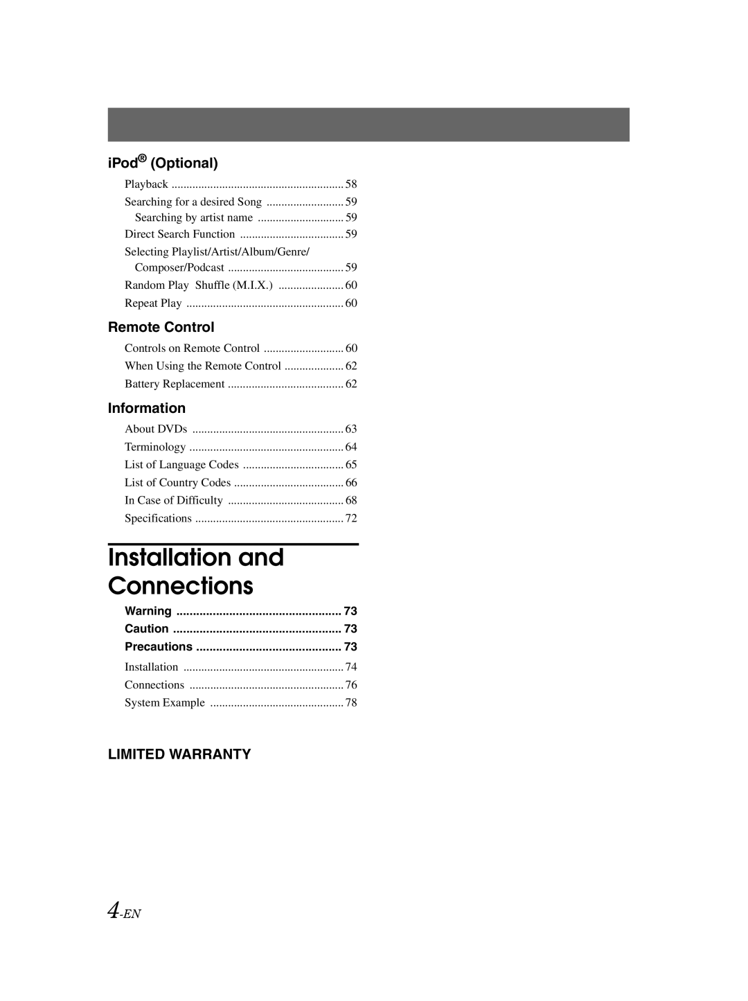 Alpine IVA-D105 owner manual Installation Connections 