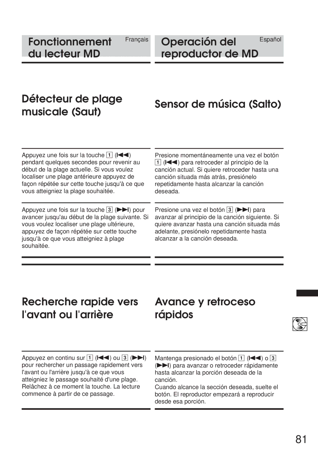 Alpine CVA-1005R, IVA-M700R owner manual Fonctionnement 