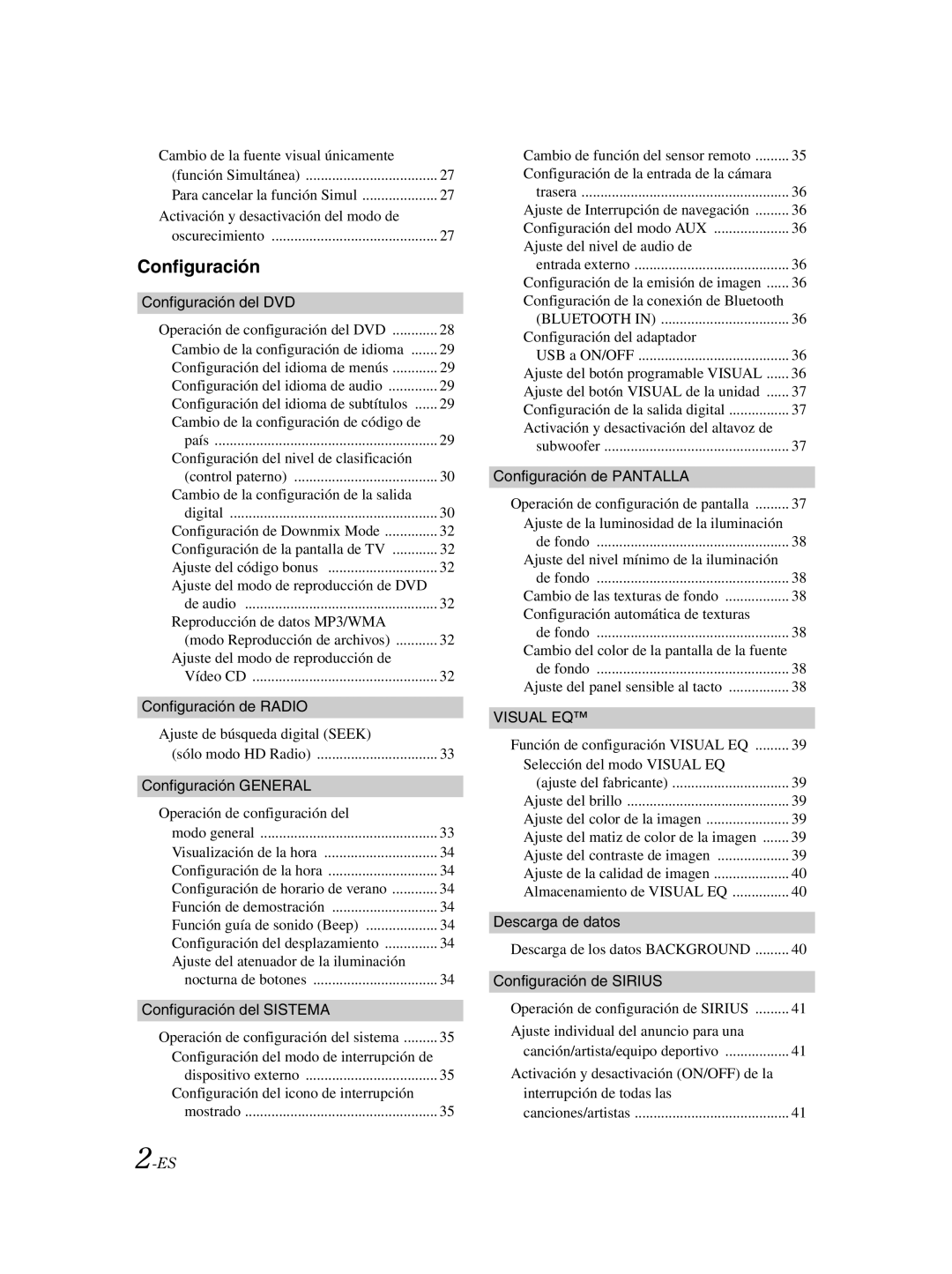 Alpine IVA-W203 owner manual Configuración del DVD 