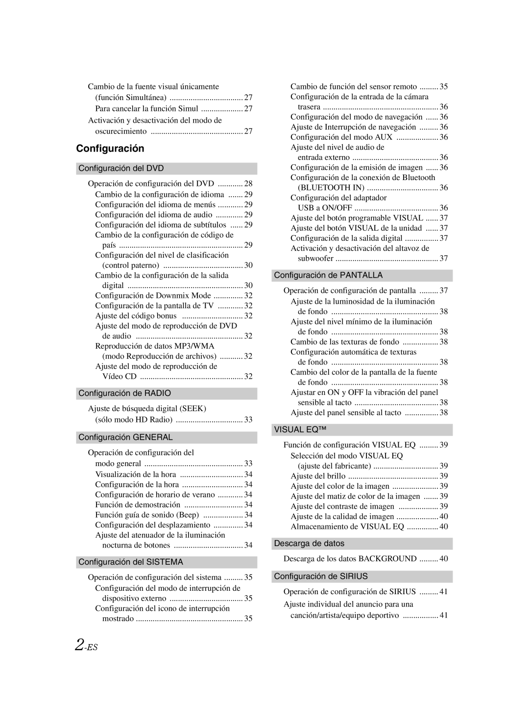 Alpine IVA-W205 owner manual Configuración del DVD 