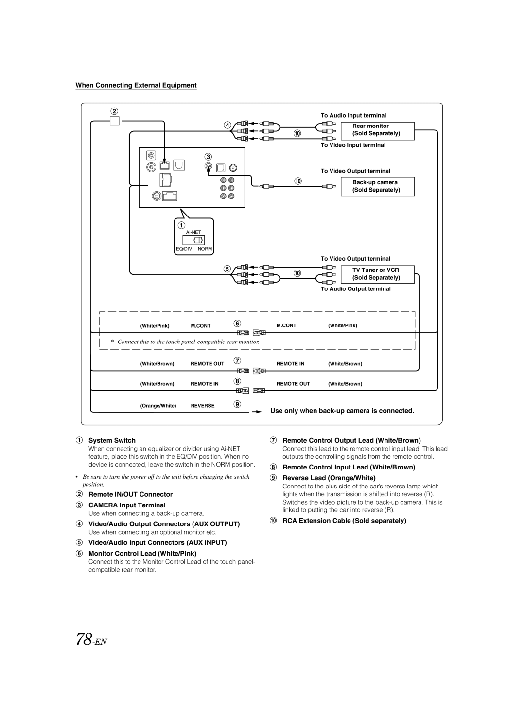 Alpine IVA-W205 owner manual 78-EN 